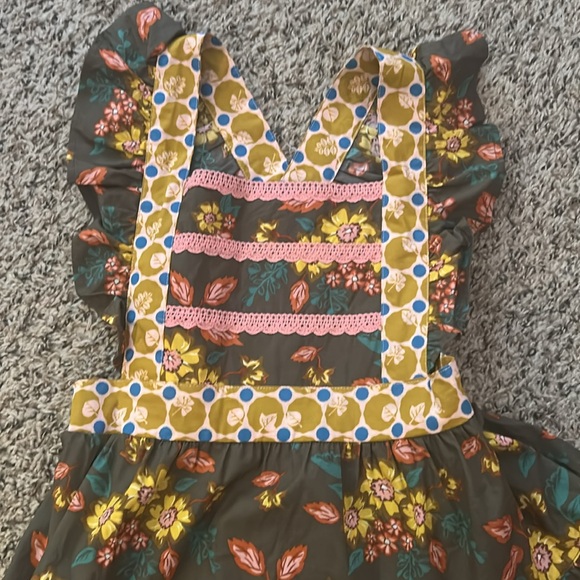 Girls 6 Wildflowers Pocketful Of Wonder Fall Floral Pinafore Dress NWT Pretty!! - Picture 2 of 6